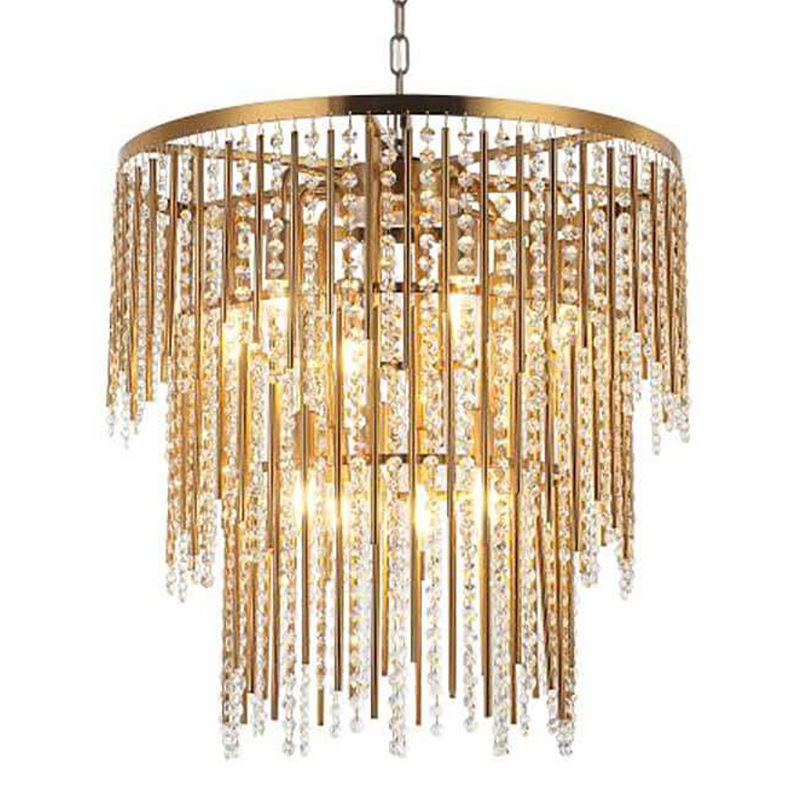 Люстра Crystal Wind Chimes Bronze Chandelier Бронза Прозрачный в Омске | Loft Concept 