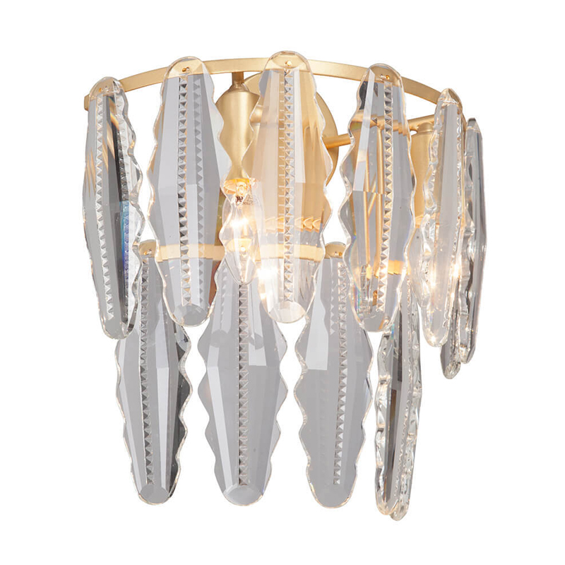 Бра Maogan Textured Sconce Золотой Прозрачный (Transparent) в Омске | Loft Concept 