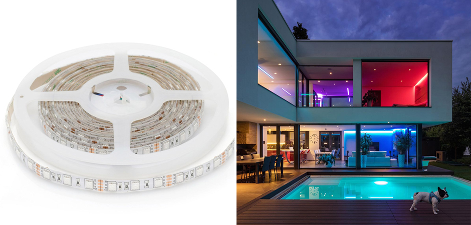 Светодиодная влагозащищенная лента 14,4W/m 60LED/m 5050SMD разноцветная 5M Светодиодная влагозащищенная лента 14,4W/m 60LED/m 5050SMD разноцветная 5M - Loft-Concept в Омске