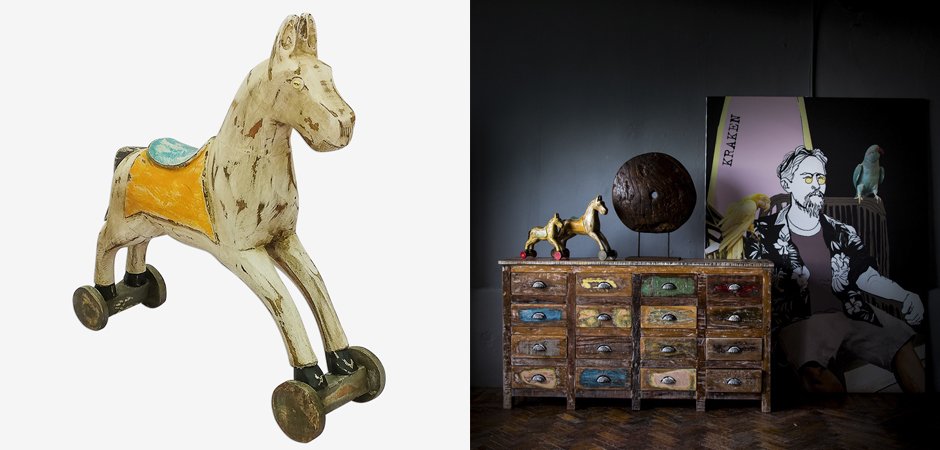 Статуэтка Wooden Horse Статуэтка Wooden Horse - Loft-Concept в Омске