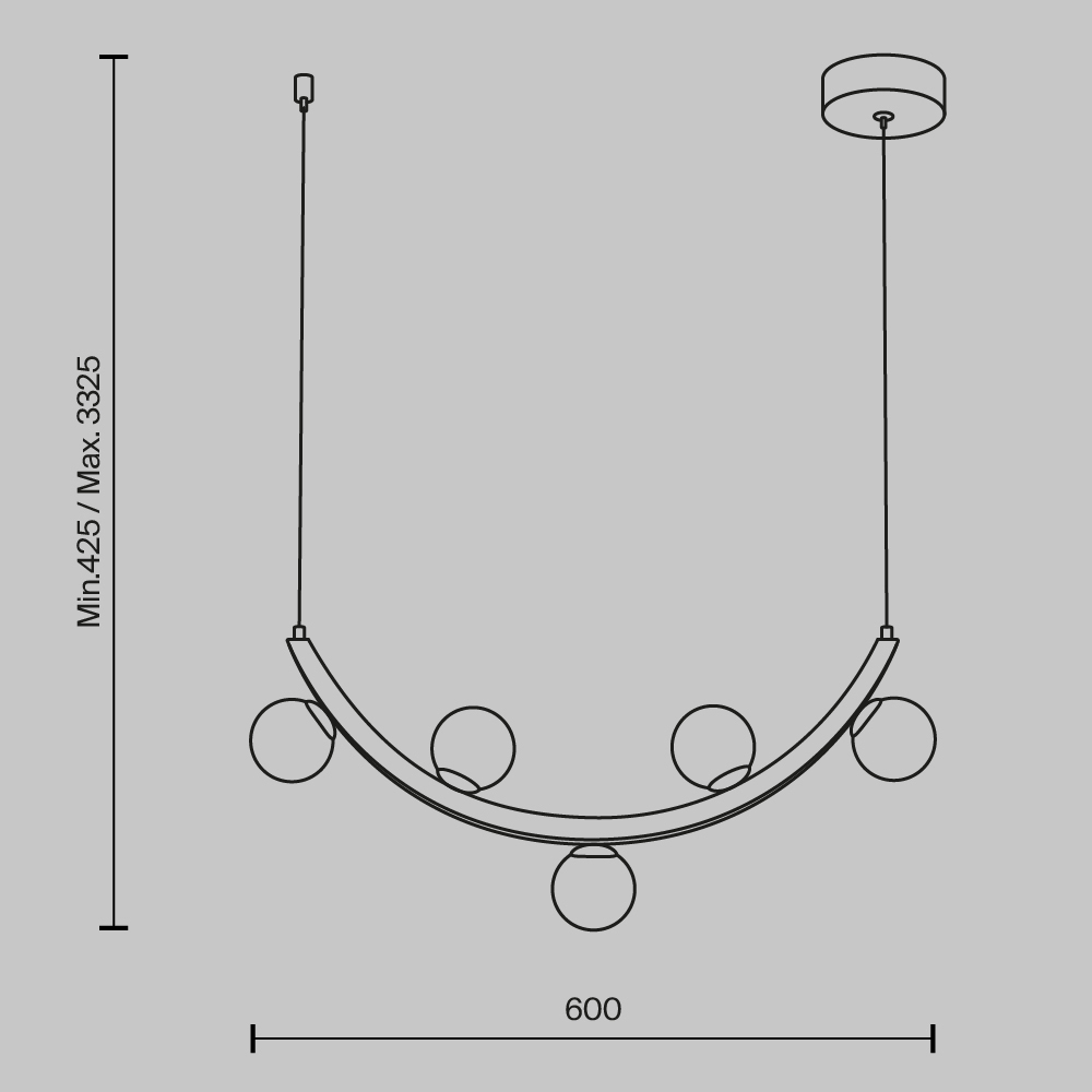 Люстра подвесная Ambre 3000К 12Вт в Омске