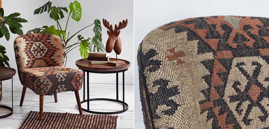Кресло KELIM Brown Chair Кресло KELIM Brown Chair - Loft-Concept в Омске