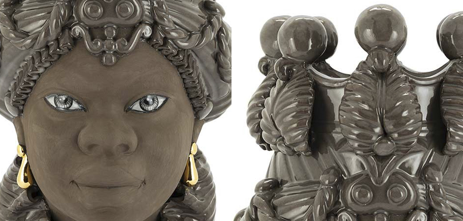Ваза VASE MORO BIG LADY BLACK MUD Ваза VASE MORO BIG LADY BLACK MUD - Loft-Concept в Омске