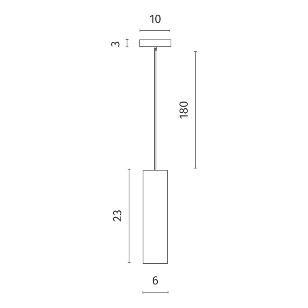 Подвесной светильник в форме цилиндра Douro Light белый мрамор в Омске