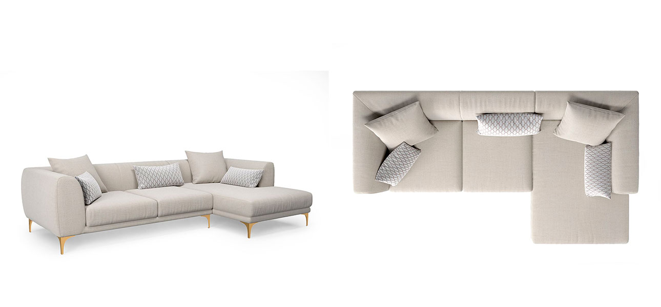 Диван белый угловой Брайан Brian Collection - фото