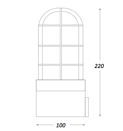 Настольная лампа Steampunk Cage Glass Edison Table lamp в Омске