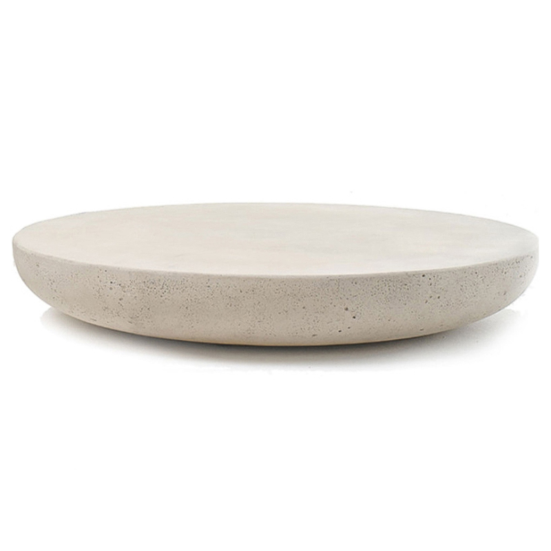 Кофейный стол Tori Round Travertine Coffee Table Бежевый в Омске | Loft Concept 