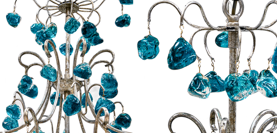 Люстра Crystal Blue Cupertino Chandelier Люстра Crystal Blue Cupertino Chandelier - Loft-Concept в Омске