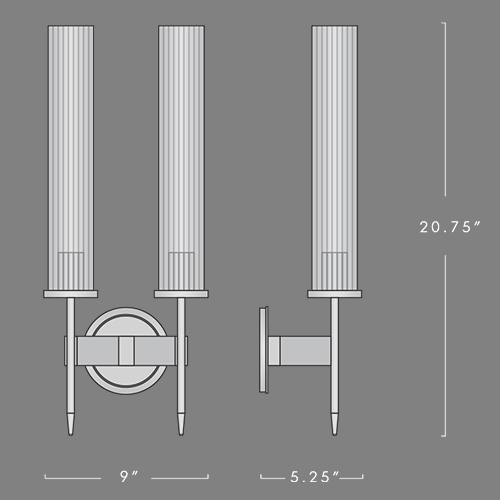 Бра Jonathan Browning ALOUETTE DOUBLE SCONCE в Омске