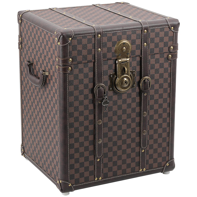 Сундук Louis Vuitton Design Wooden Chest Коричневый Латунь в Омске | Loft Concept 