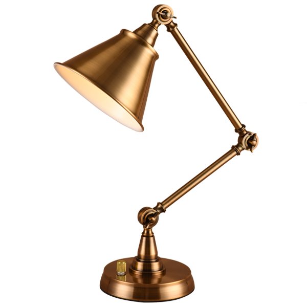 Настольная лампа 20TH C.Factory FilamentI Table Lamp antique brass Античная Бронза в Омске | Loft Concept 