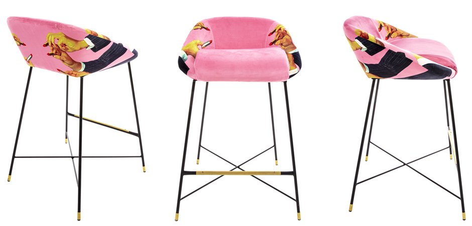 Барный стул Seletti High Stool Pink Lipsticks Барный стул Seletti High Stool Pink Lipsticks - Loft-Concept в Омске