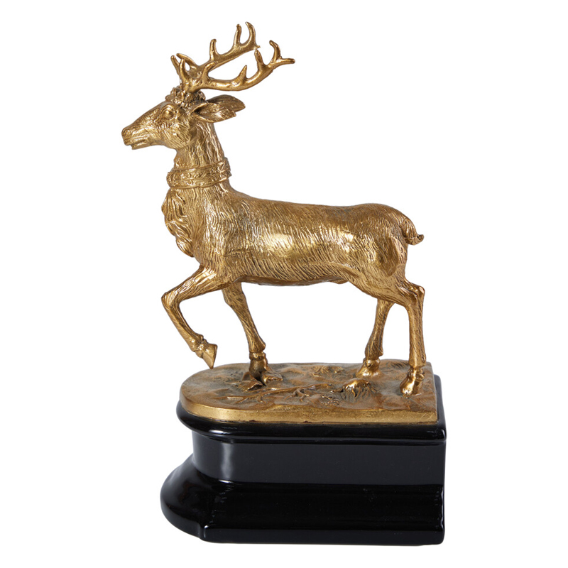 Держатель для книг в виде оленя из фарфора и бронзы Eden Garden porcelain and bronze Черный Бронза Держатель для книг в виде оленя из фарфора и бронзы Eden Garden porcelain and bronze Черный Бронза в Омске | Loft Concept