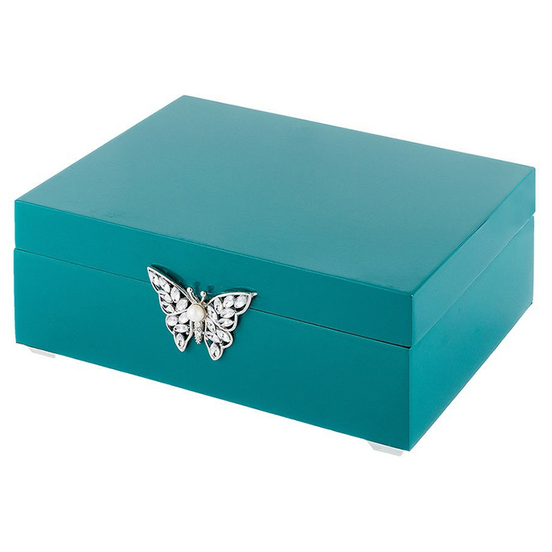 Шкатулка Turquoise Box With Butterfly Бирюзовый в Омске | Loft Concept 