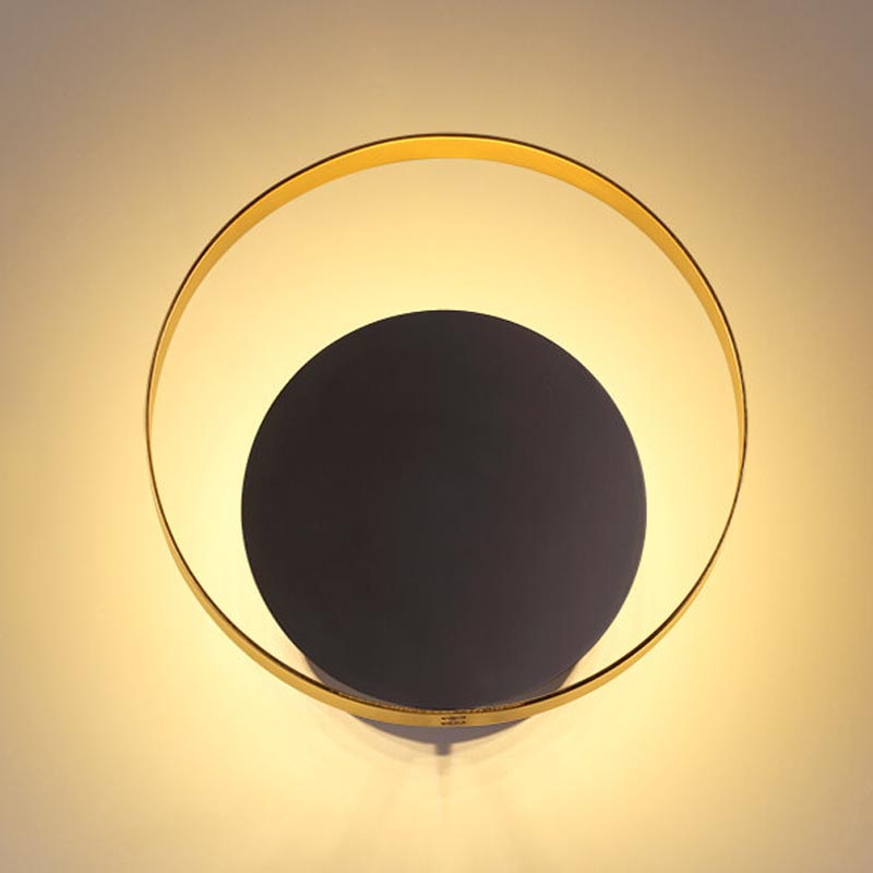 Бра Globo Ocular Sconce Circle Black Золотой Черный в Омске | Loft Concept 