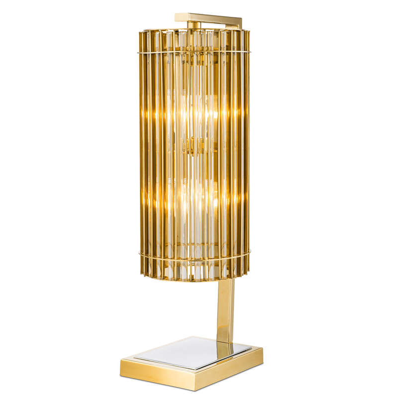 Настольная лампа Eichholtz Table Lamp Pimlico Gold Глянцевое золото Никель Золотой Шампань в Омске | Loft Concept 