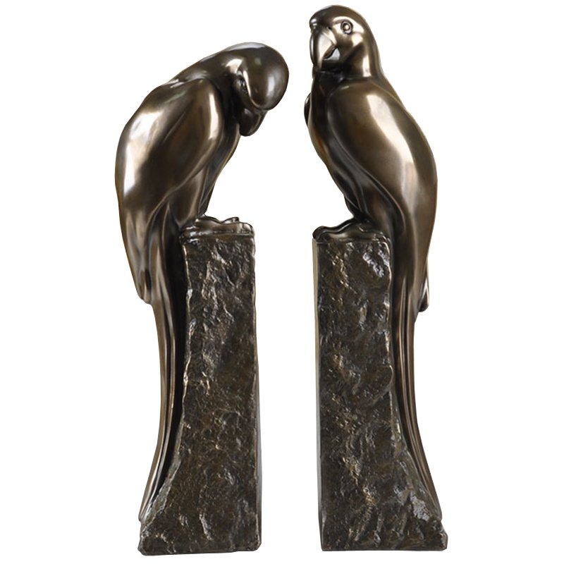 Держатель для книг Bookend Perroquet set of 2 Темная бронза в Омске | Loft Concept 