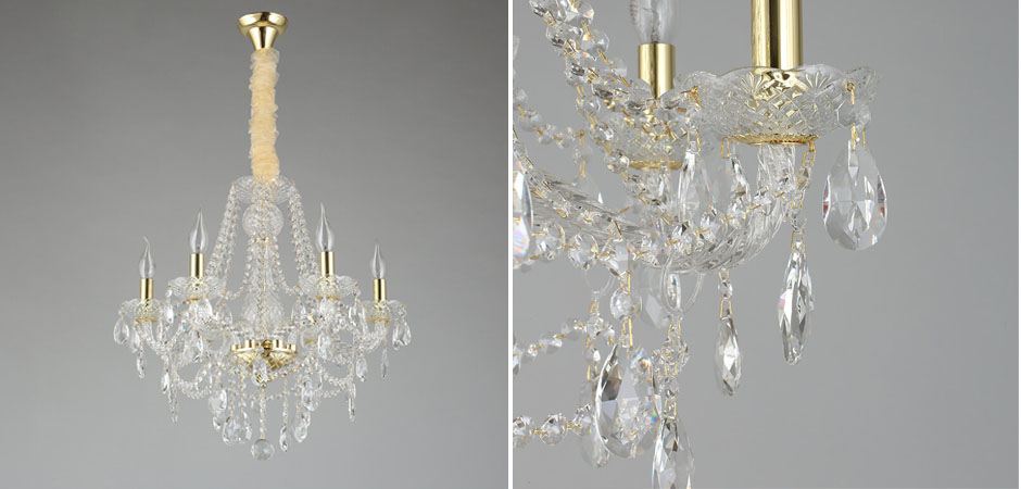 Хрустальная Люстра Tears Золотая  - Loft-Concept в Омске