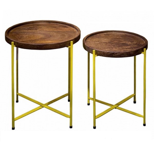 Комплект столиков Round side table set Акация в Омске | Loft Concept 