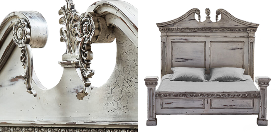 Кровать Gothic Style Bed White Кровать Gothic Style Bed White - Loft-Concept в Омске