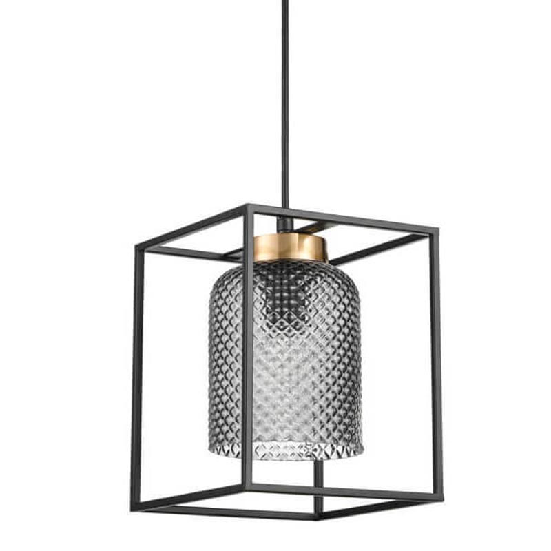 Подвесной светильник Myron Hanging lamp Черный Дымчатый (Smoke) в Омске | Loft Concept 