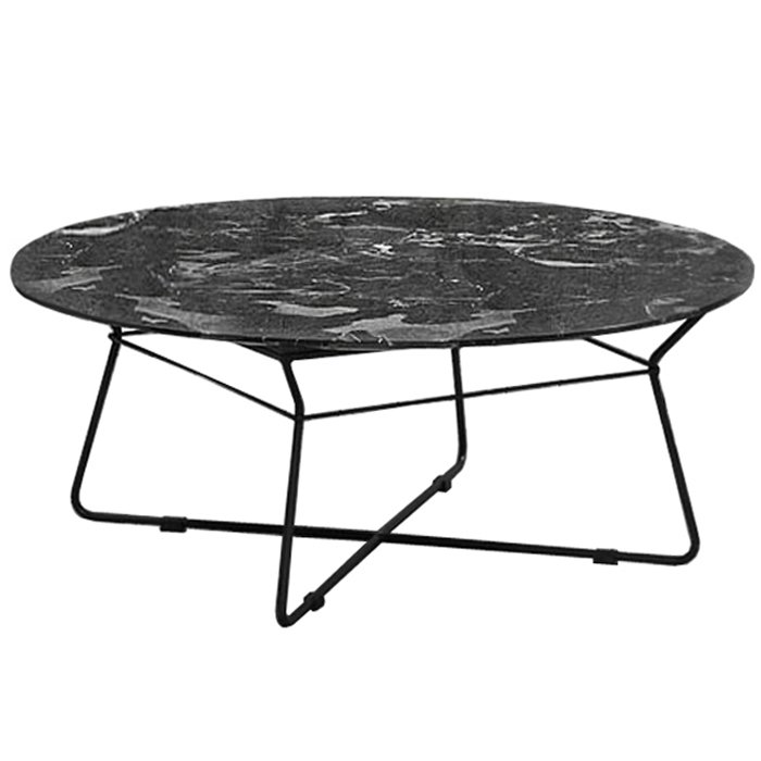 Кофейный стол Marble Coffee Table Черный Черный Мрамор Nero в Омске | Loft Concept 