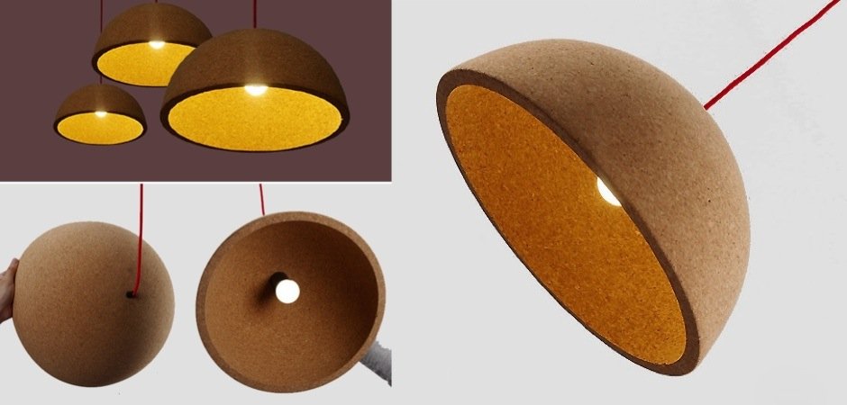Подвесной светильник Cork Semisphere Подвесной светильник Cork Semisphere - Loft-Concept в Омске