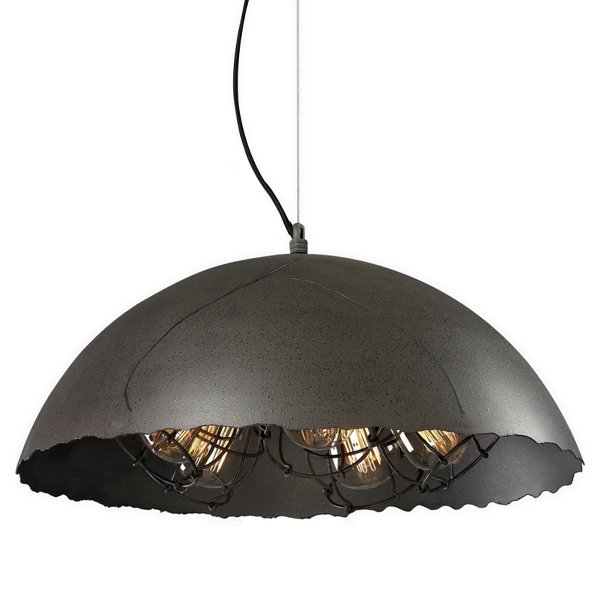 Подвесной светильник Uneven Edge Loft Pendant lamp 5 Графит в Омске | Loft Concept 