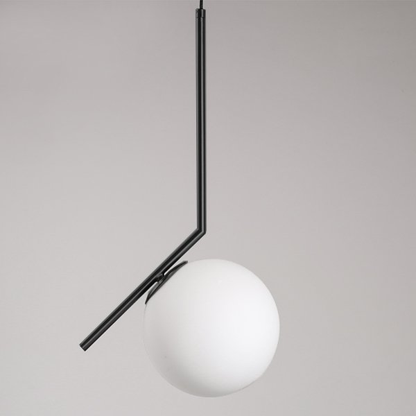 Светильник Flos IC Lighting Black Pendant Lamp Черный Белый в Омске | Loft Concept 