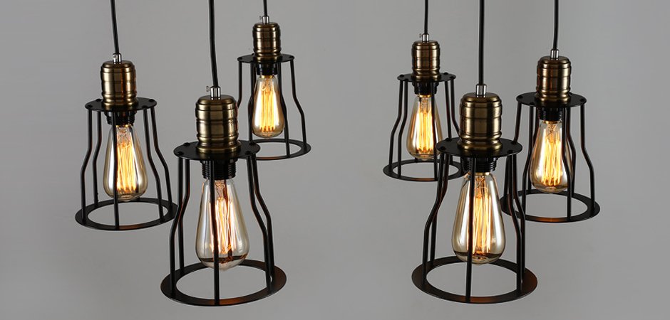 Люстра Loft Industrial 10 wire Cage Filament Pendant Люстра Loft Industrial 10 wire Cage Filament Pendant - Loft-Concept в Омске