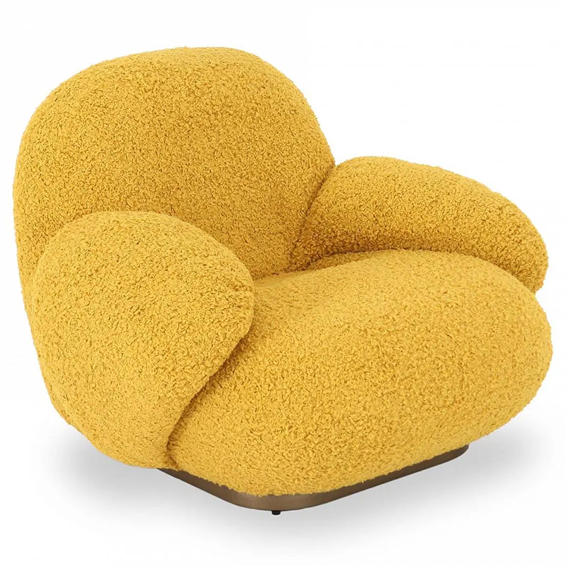 Кресло Chloe Yellow Armchair Желтый Золотой в Омске | Loft Concept 