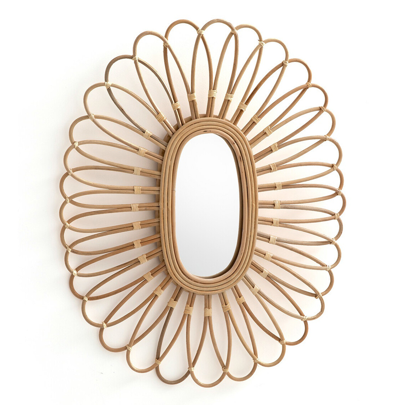 Зеркало Mirror Rattan Oval  в Омске | Loft Concept 