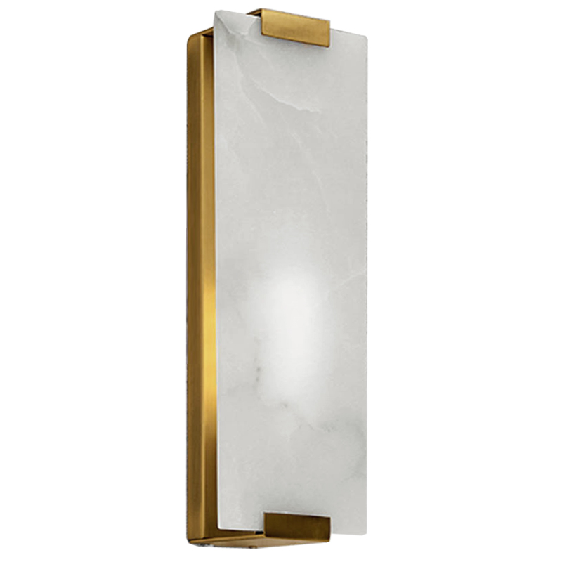 Бра Marble Rectangle Wall Lamp Brass Латунь в Омске | Loft Concept 