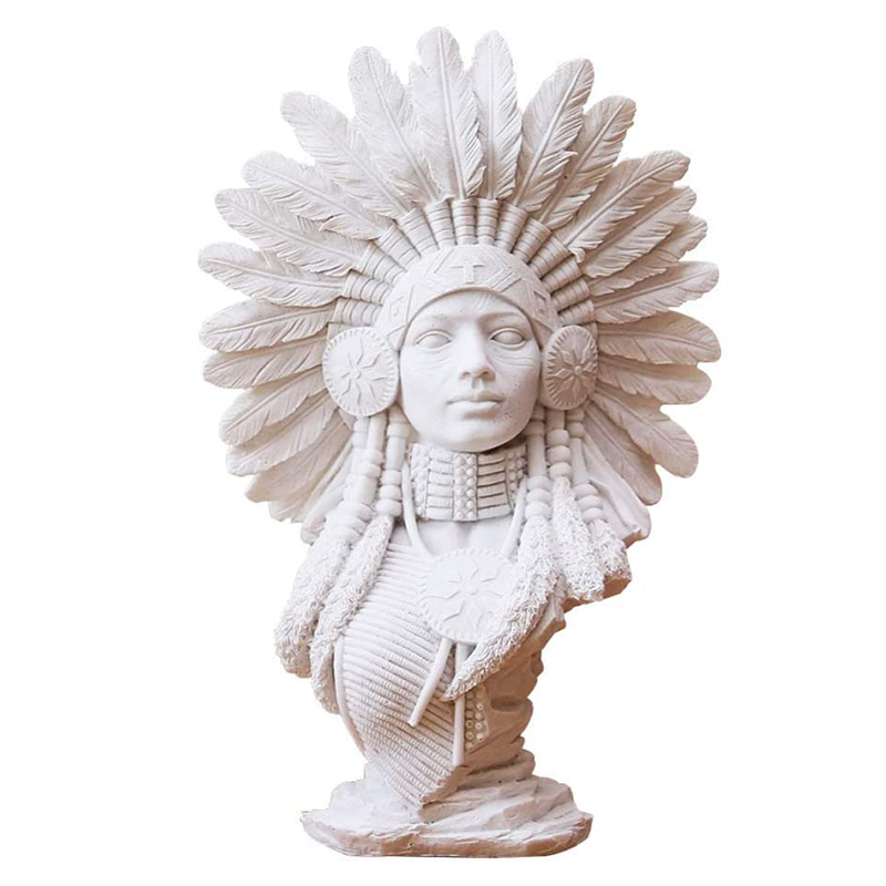 Native american indian figurine B Белый в Омске | Loft Concept 