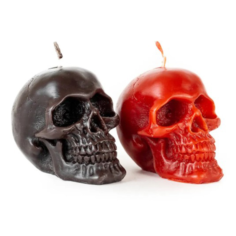 Набор свечей Black Red Skulls Черный Красный в Омске | Loft Concept 