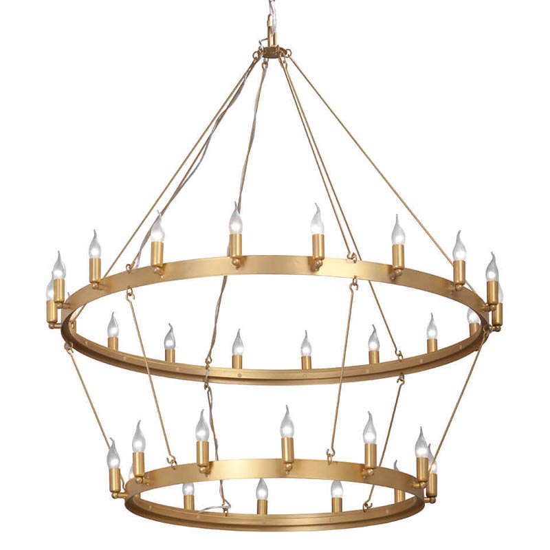 Люстра Camino Round Chandelier two tiers gold Золотой в Омске | Loft Concept 