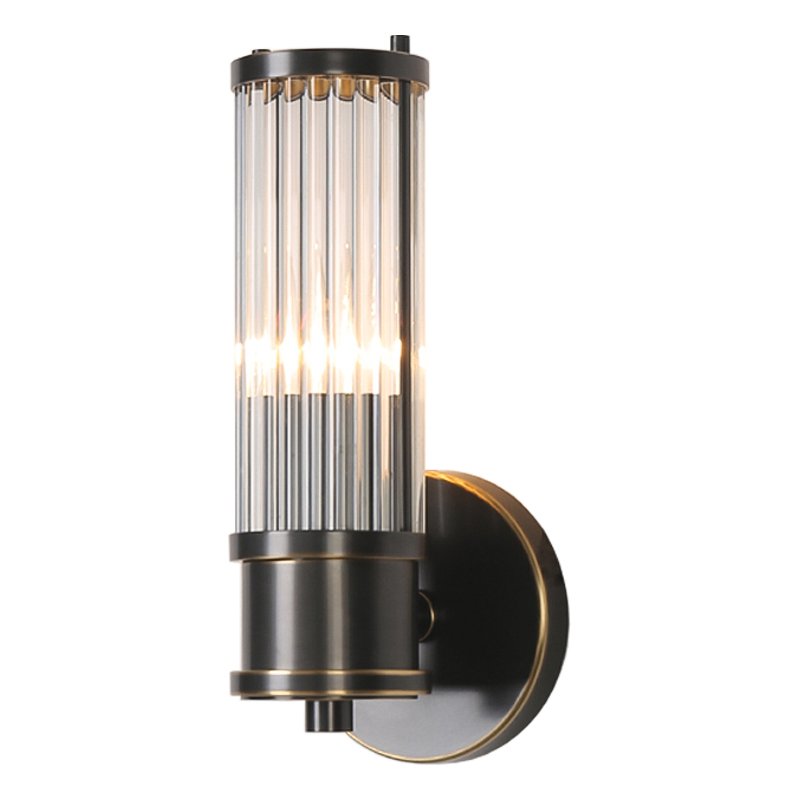 Ralph Lauren Бра Allen Single Sconce Темная бронза Прозрачный (Transparent) в Омске | Loft Concept 