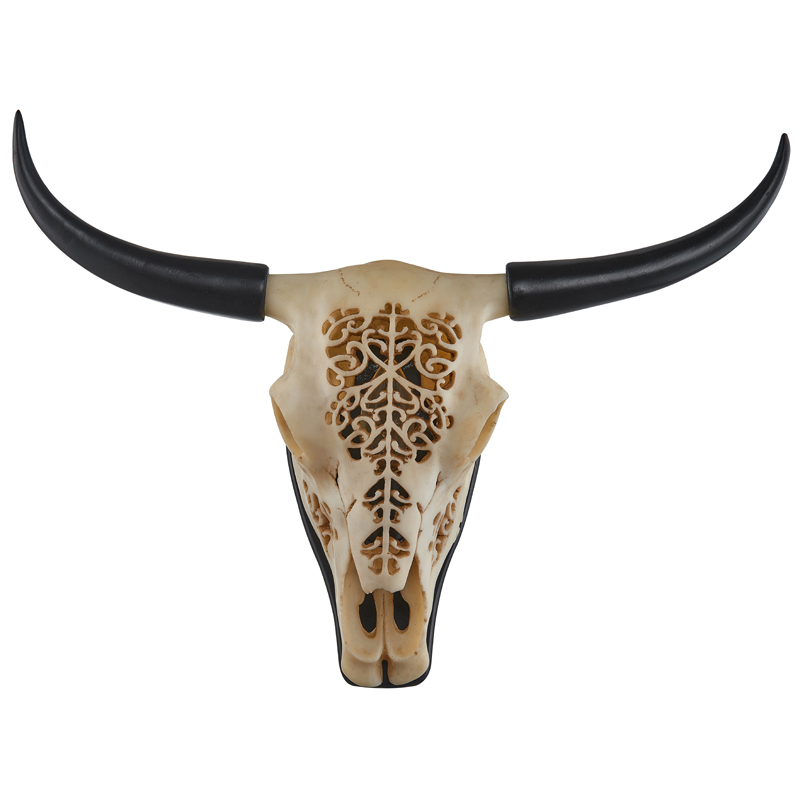 Бра Bull Skull Sconce ivory ( слоновая кость ) Черный в Омске | Loft Concept 