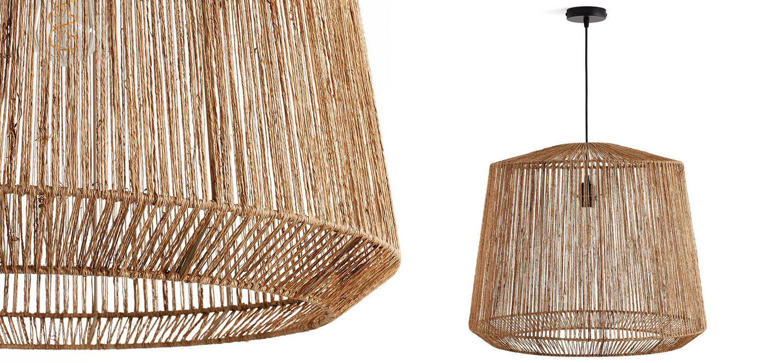 Подвесной светильник Signe Wicker Hemp Beige 59 - фото