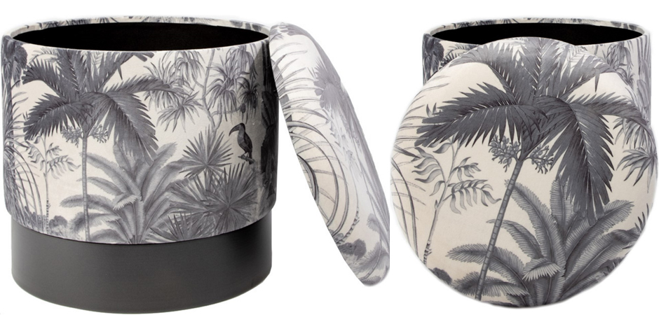 Пуф PUF Jungle Print plants&toucan small Пуф PUF Jungle Print plants&toucan small - Loft-Concept в Омске