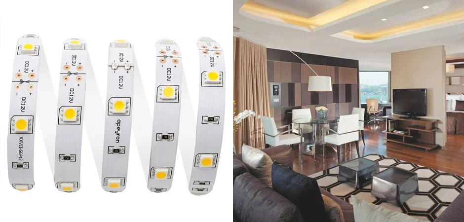 Светодиодная лента 7,2W/m 30LED/m 5050SMD теплый белый 5M Светодиодная лента 7,2W/m 30LED/m 5050SMD теплый белый 5M - Loft-Concept в Омске