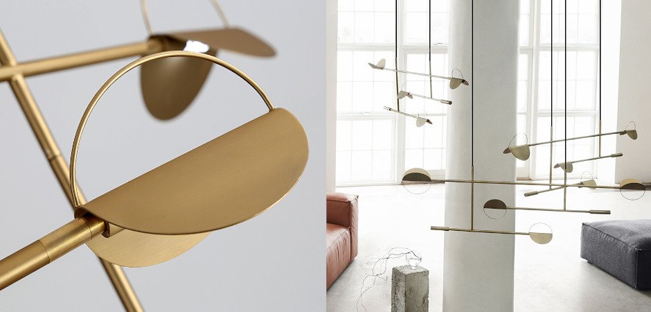 Люстра BOLIA LEAVES PENDANT brass - Loft-Concept в Омске