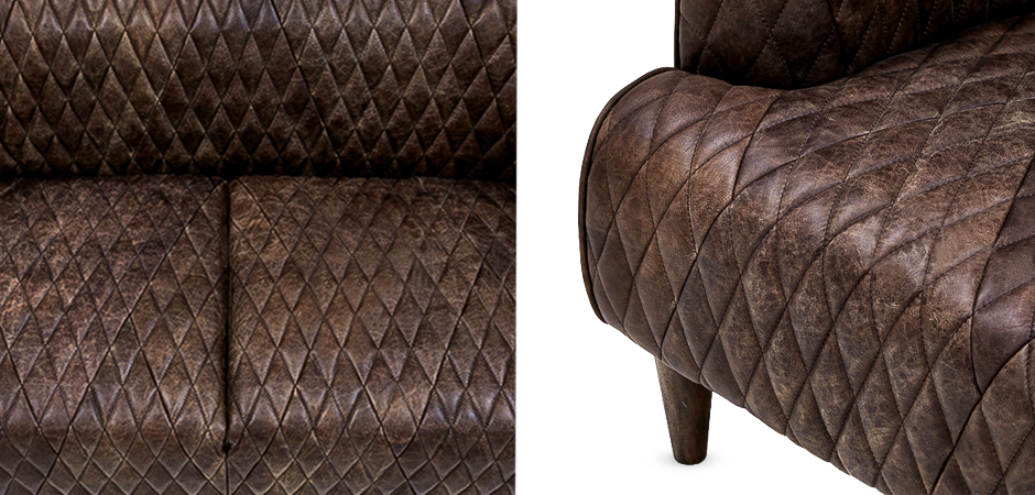 Диван Rhombuses Upholstery Triple Sofa Диван Rhombuses Upholstery Triple Sofa - Loft-Concept в Омске