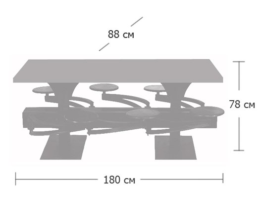 Обеденный стол Perrin Communal Table Loft в Омске