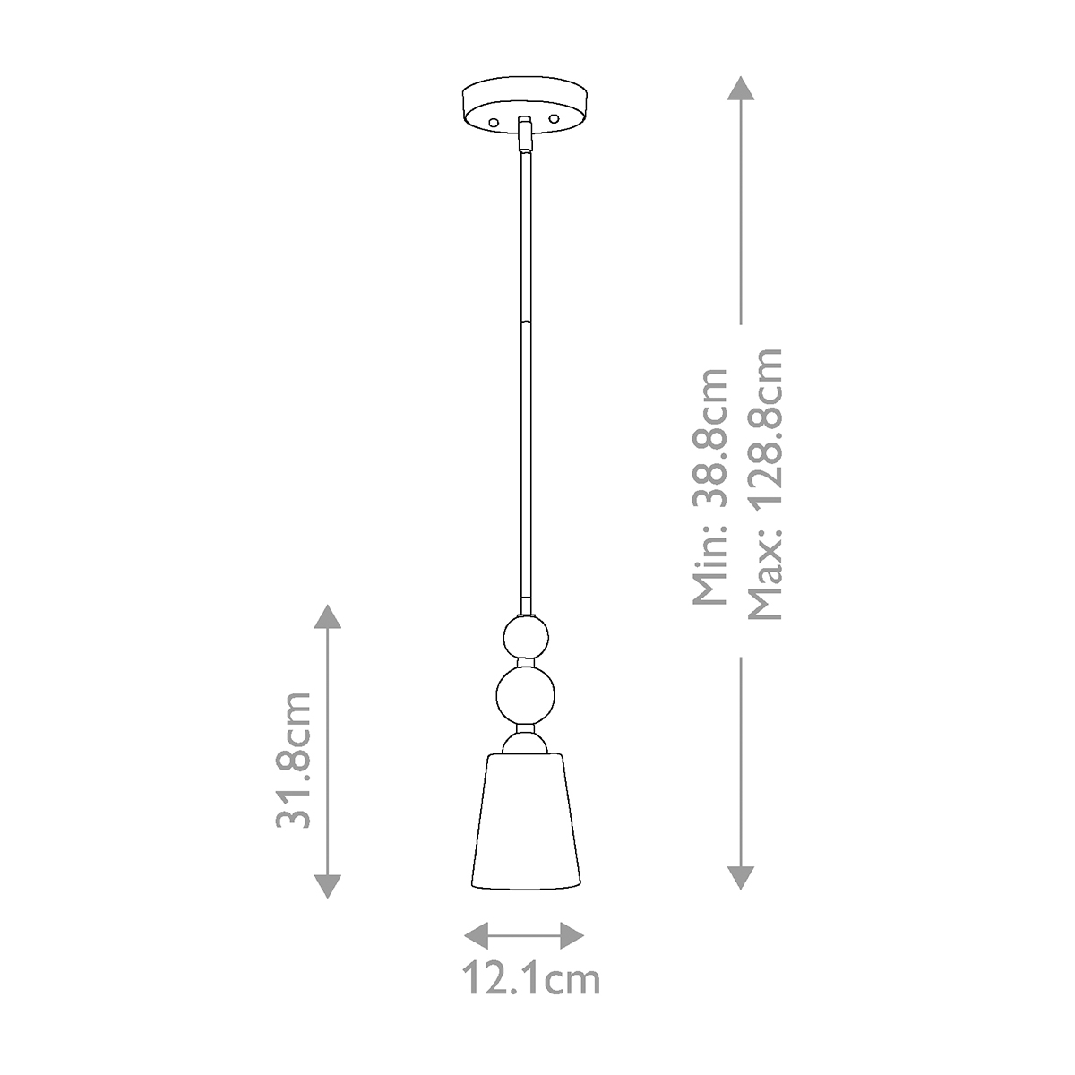 Подвесной светильник с матовым стеклянным коническим плафоном в современном стиле Hinkley в Омске