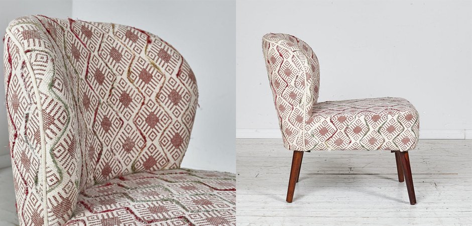 Кресло с розовым орнаментом KELIM Pattern Кресло с розовым орнаментом KELIM Pattern - Loft-Concept в Омске