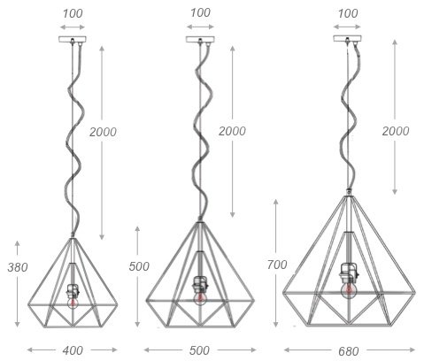 Подвесной светильник Loft Bar Nest Cone Black в Омске