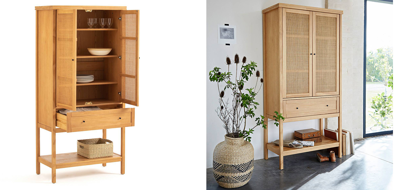 Шкаф Niels Wicker Cupboard 2 Doors - фото