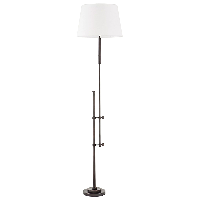 Торшер Eichholtz Floor Lamp Gordini Bronze Белый Темная бронза в Омске | Loft Concept 