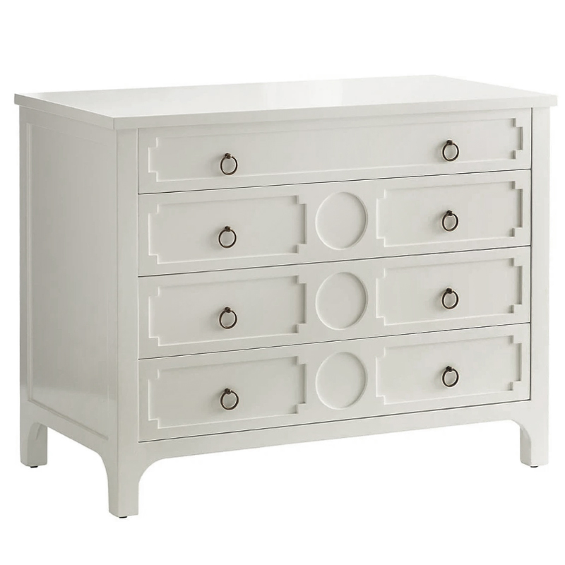 Комод с 4-мя ящиками Lawrence chest of drawers White Белый Белый в Омске | Loft Concept 